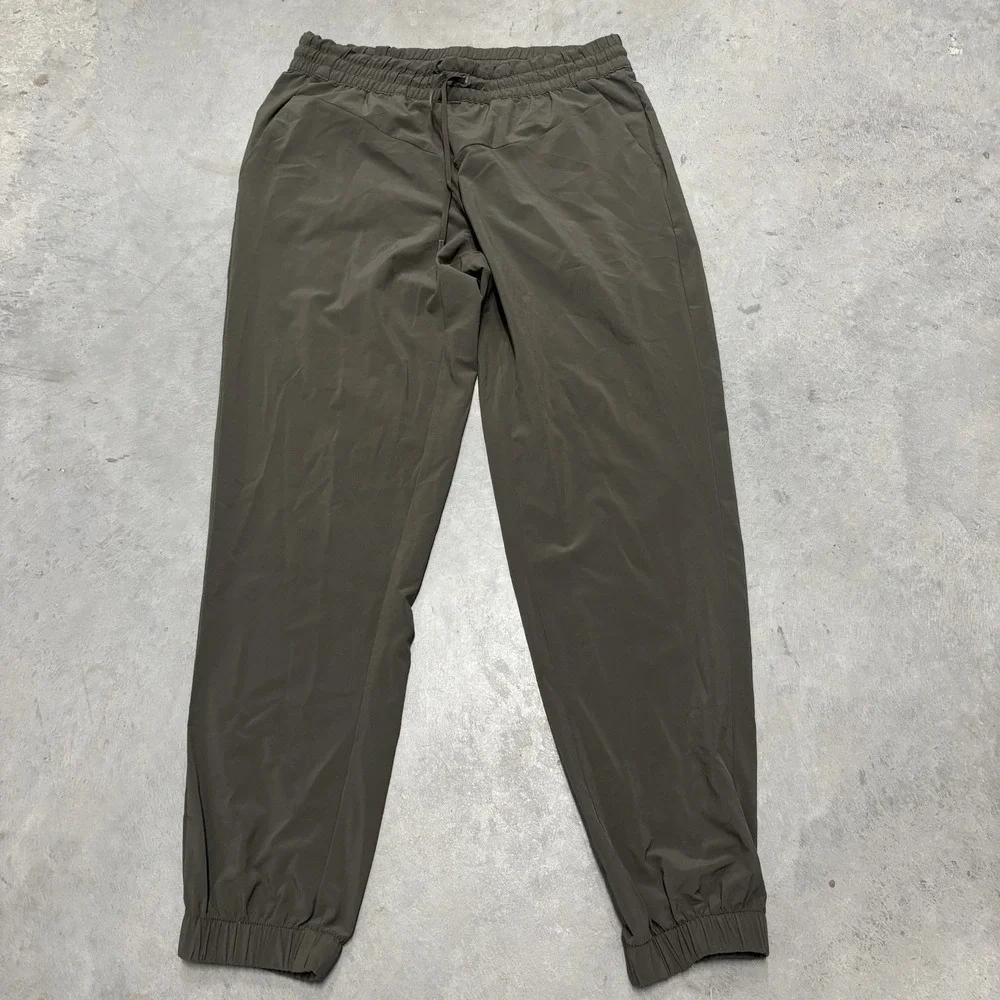 Indevya Women's Pants Lightweight Size Small Olive Green Loose Fit Joggers‎ Yoga